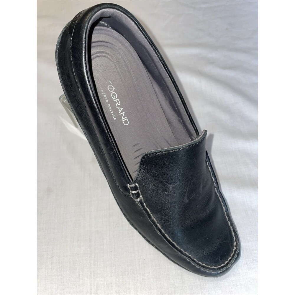 Cole Haan Grand O’s Driving Mocs Men’s Size 7 M Black Leather Motogrand Slip On